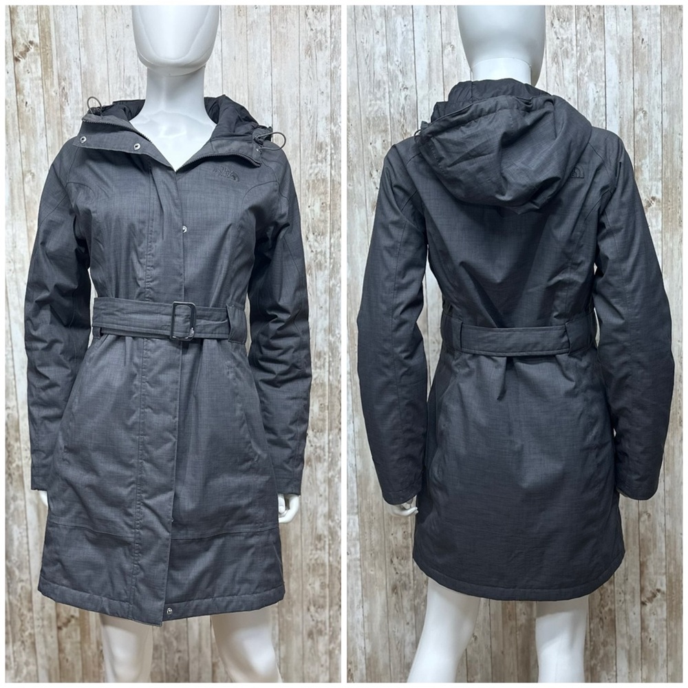 The North Face Hyvent Belted Trench Coat in Dark Grey [PP500]
